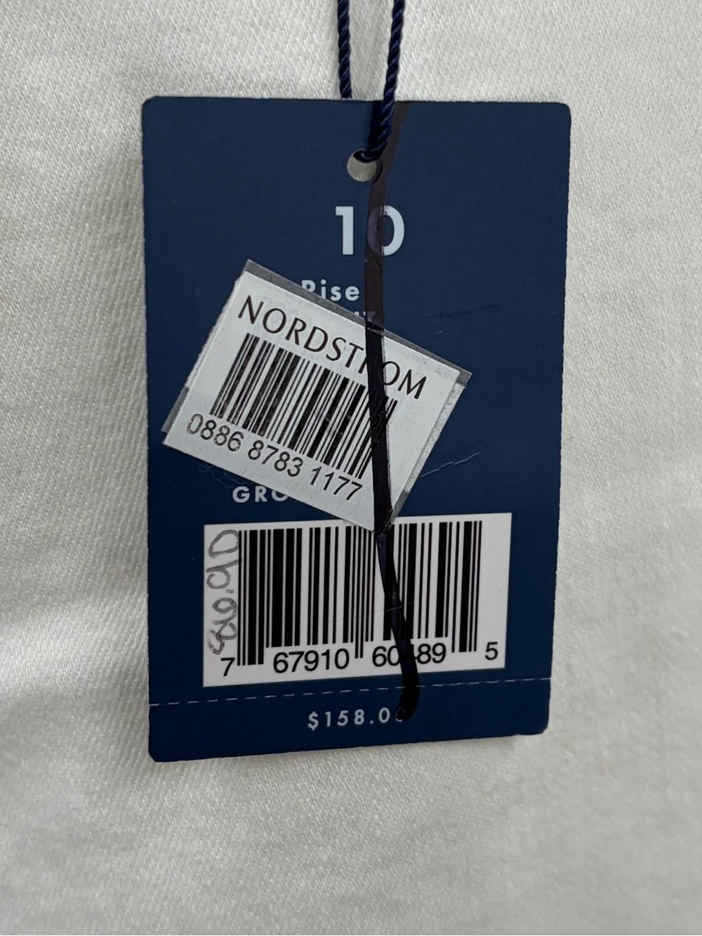 NIC+ZOE | Off-White Ankle Crop raw hem mid rise straight | Jeans size 10‎